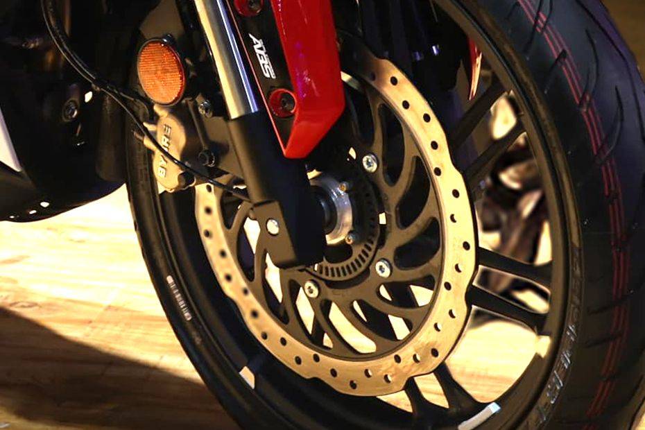 Front Brake View of Karizma XMR 250