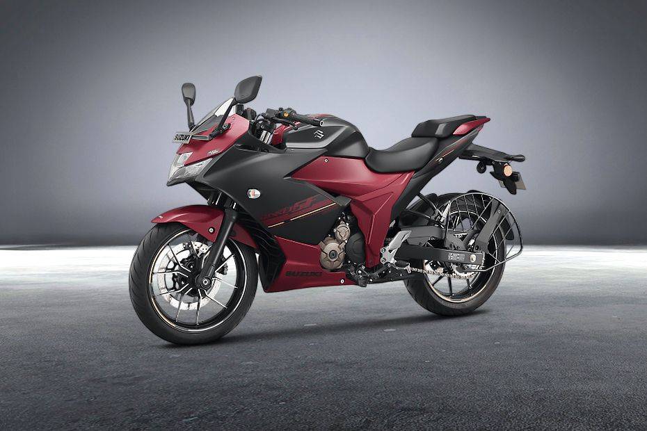 Front Left View of Gixxer SF 250 Flex Fuel