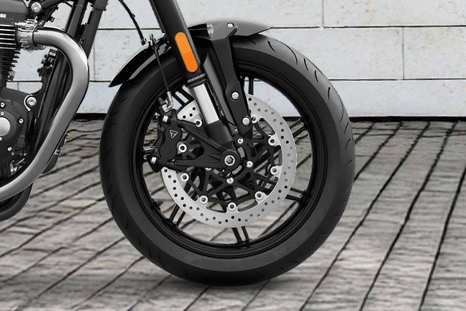 Front Tyre View of Speed Twin 1200