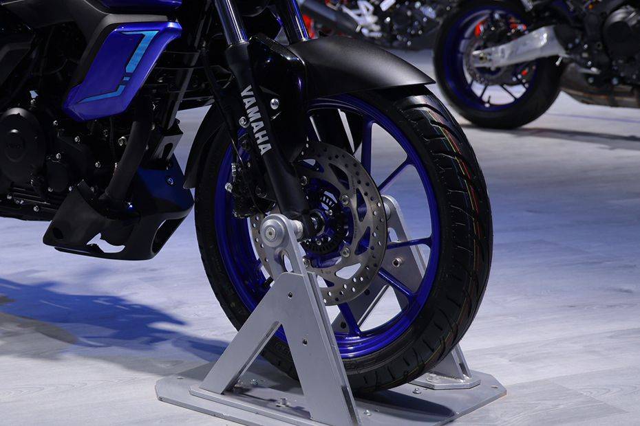 Front Tyre View of 2025 FZ-S Fi Hybrid