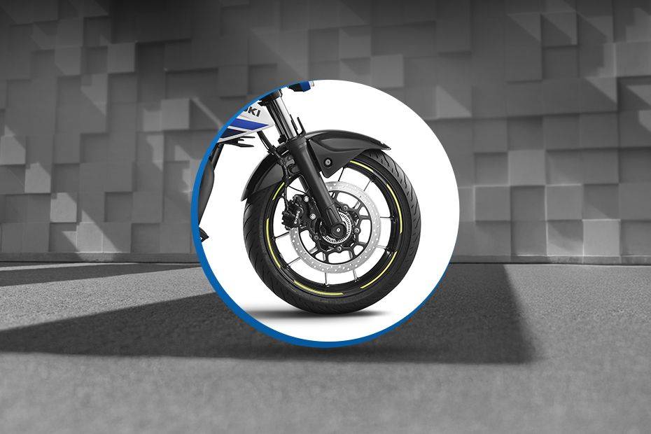 Front Tyre View of Gixxer 250