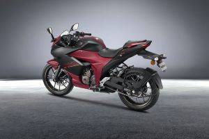 Rear Left View of Gixxer SF 250 Flex Fuel