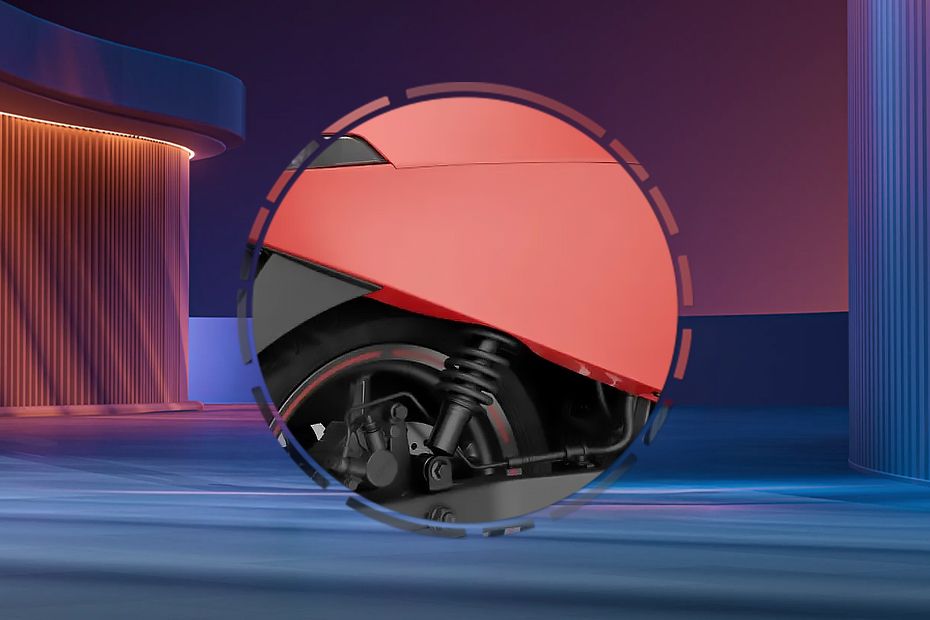 Rear Suspension View of S1 Pro Plus