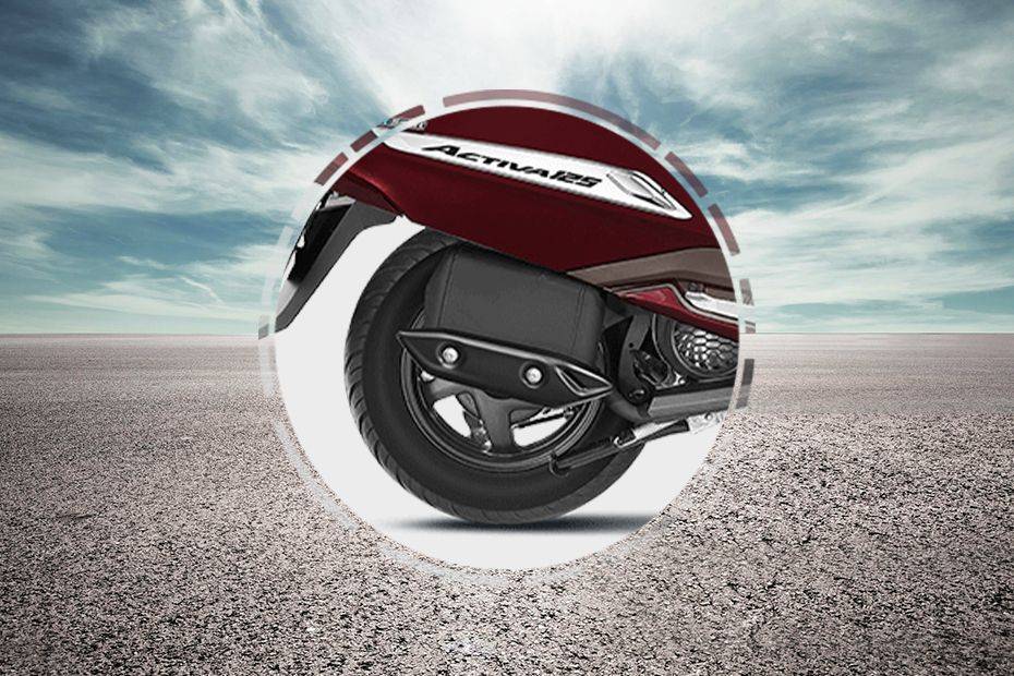 Rear Tyre View of Activa 125