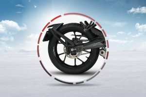 Rear Tyre View of K300 SF