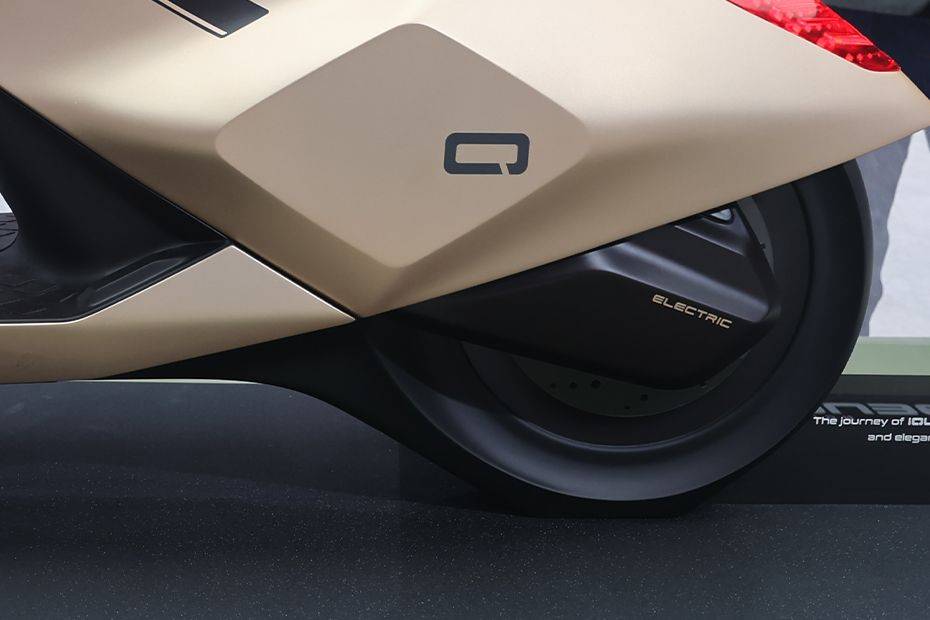 Rear Tyre View of Vision iQUBE Concept