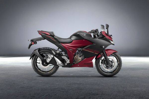Right Side View of Gixxer SF 250 Flex Fuel