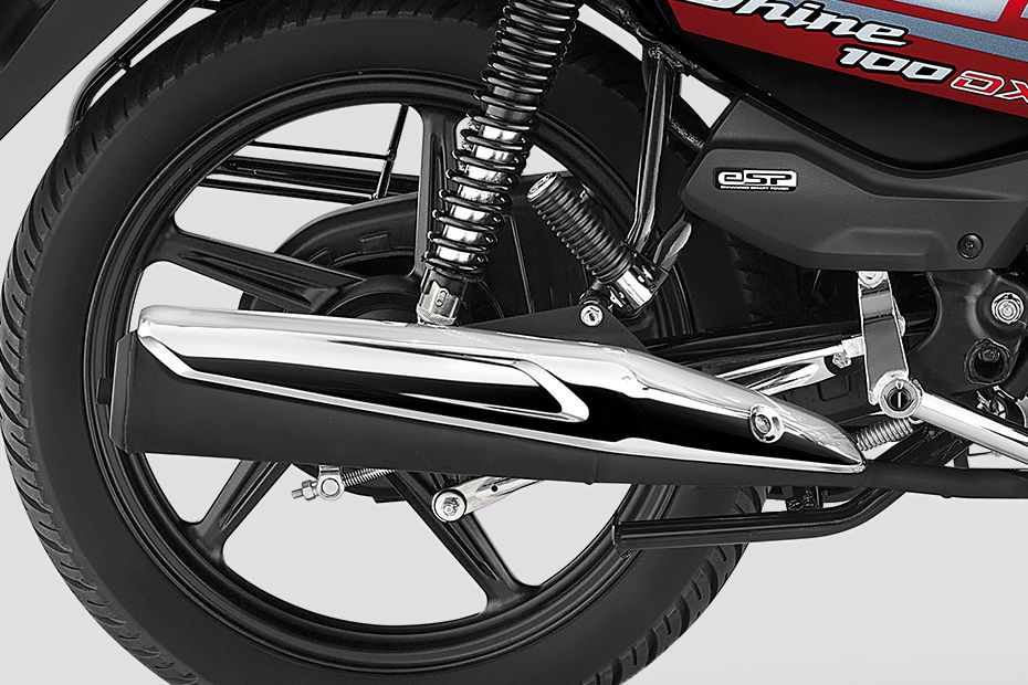 Exhaust View of Shine 100 DX