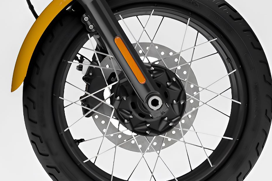 Front Brake View of Street Bob