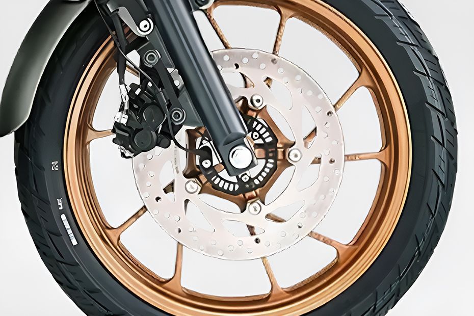 Front Brake View of FZ-X Hybrid