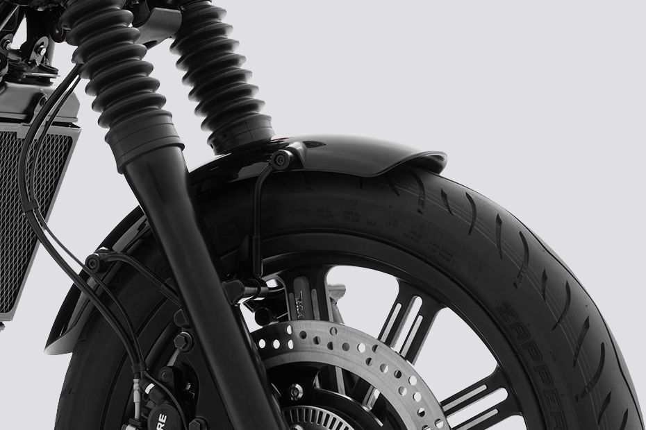 Front Suspension View of Bantam 350