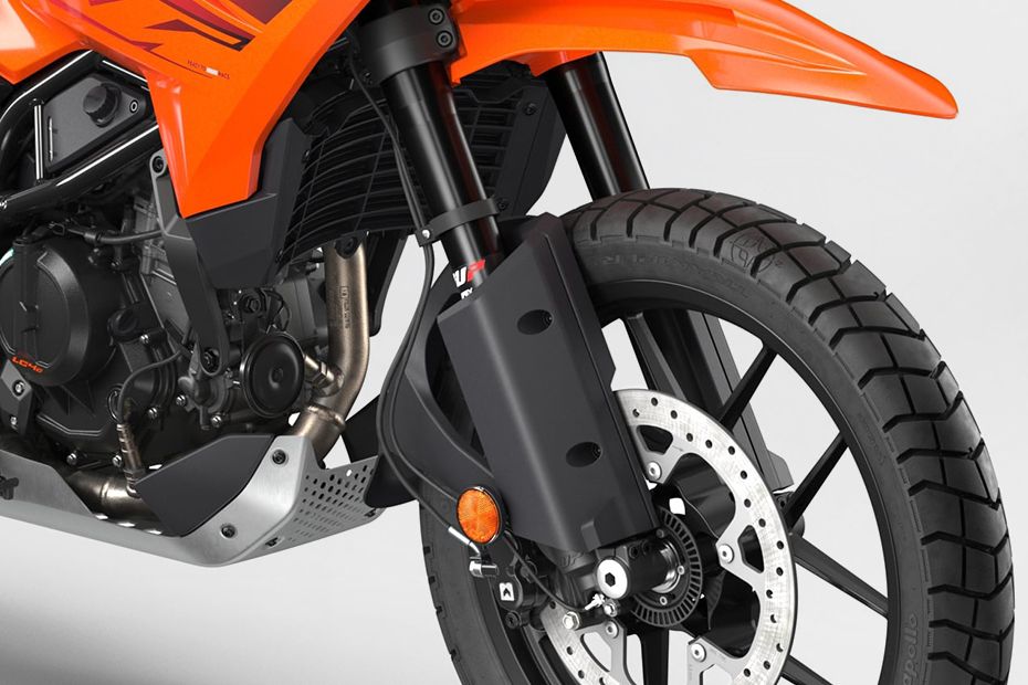 Front Suspension View of 390 Adventure X