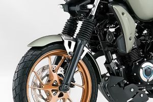 Front Suspension View of FZ-X Hybrid