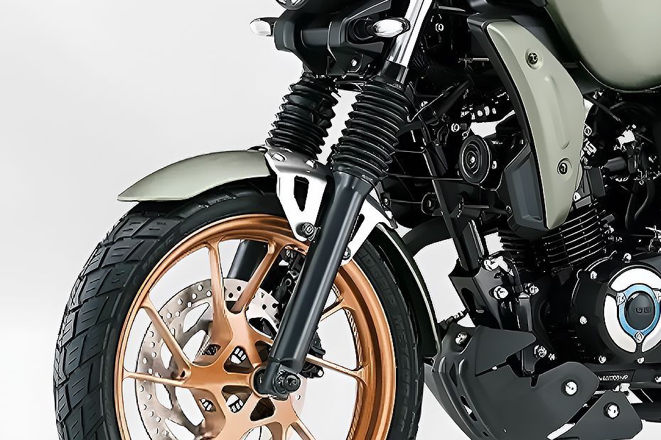 Front Suspension View of FZ-X Hybrid
