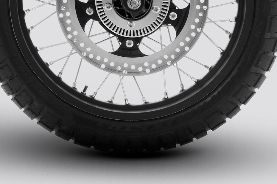 Front Tyre View of Bantam 350