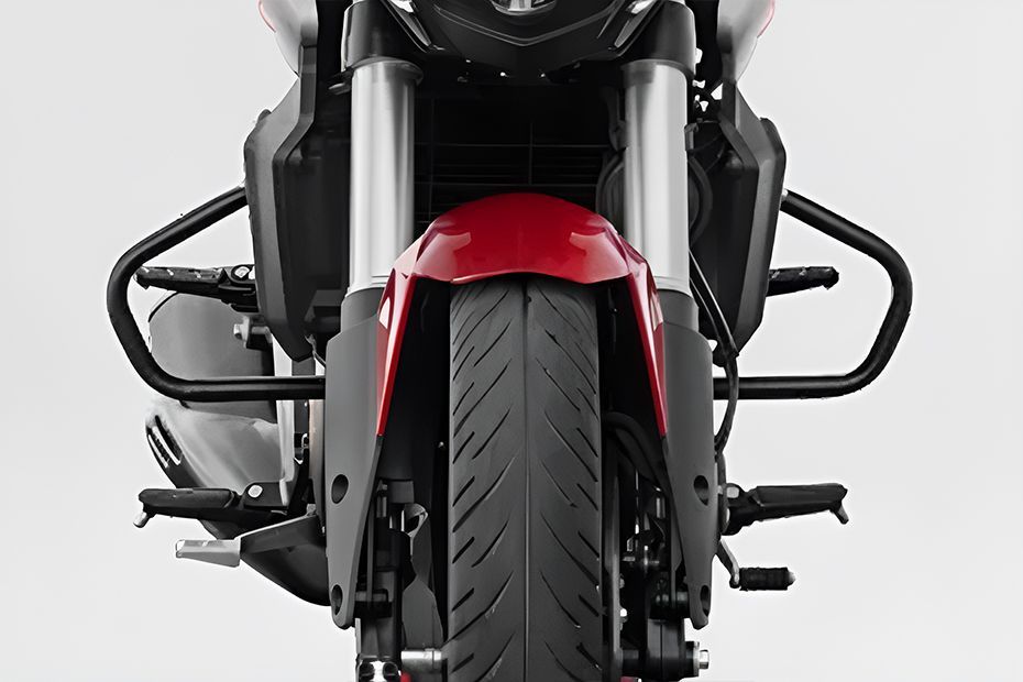 Leg Guard View of Dominar 250