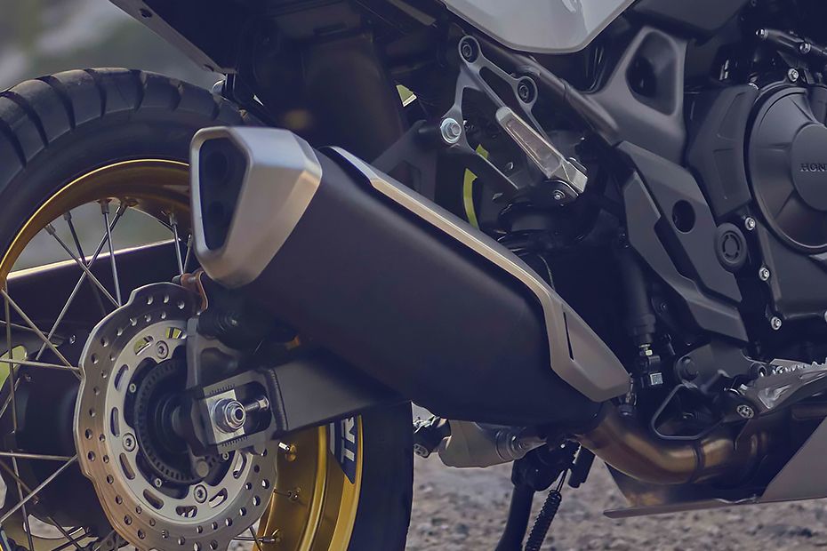 Exhaust View of 2025 XL750 Transalp
