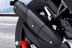 Exhaust View of 2025 Apache RTR 200 4V