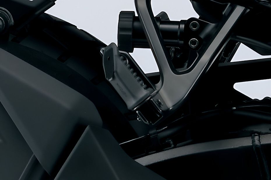 Foot Rest View of V-Strom 800 DE