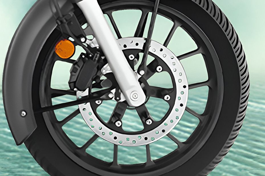 Front Brake View of CB350