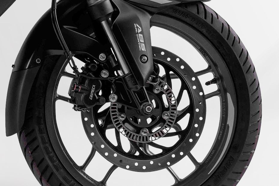 Front Brake View of Pulsar NS200