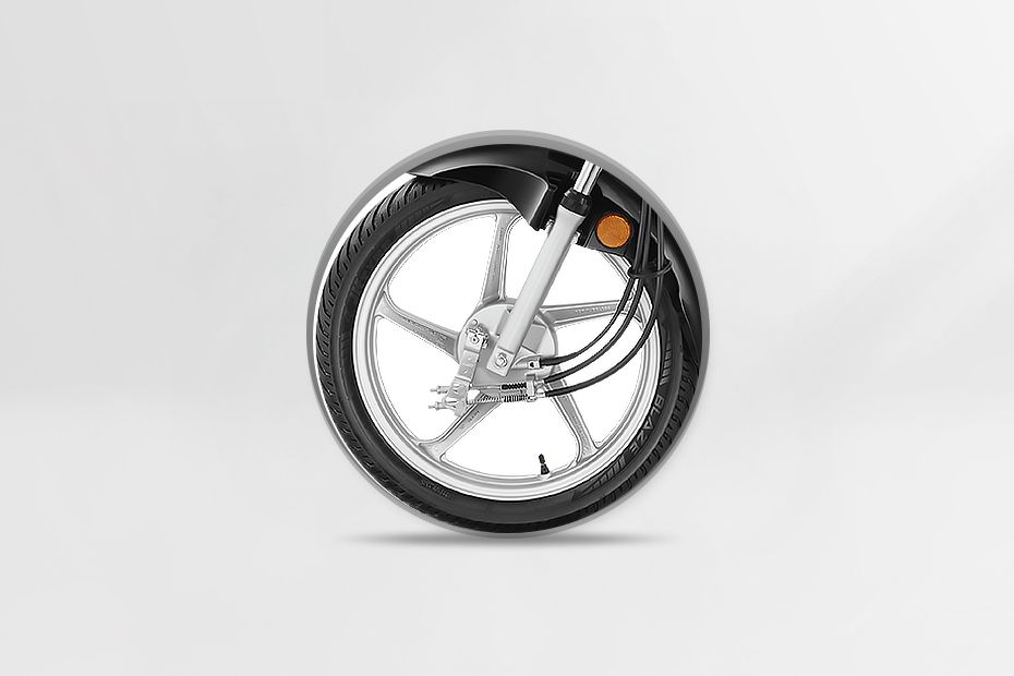 Front Brake View of Splendor Plus