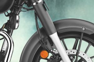 Front Suspension View of CB350