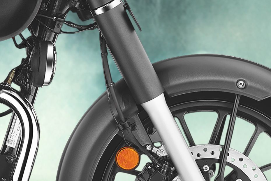 Front Suspension View of CB350