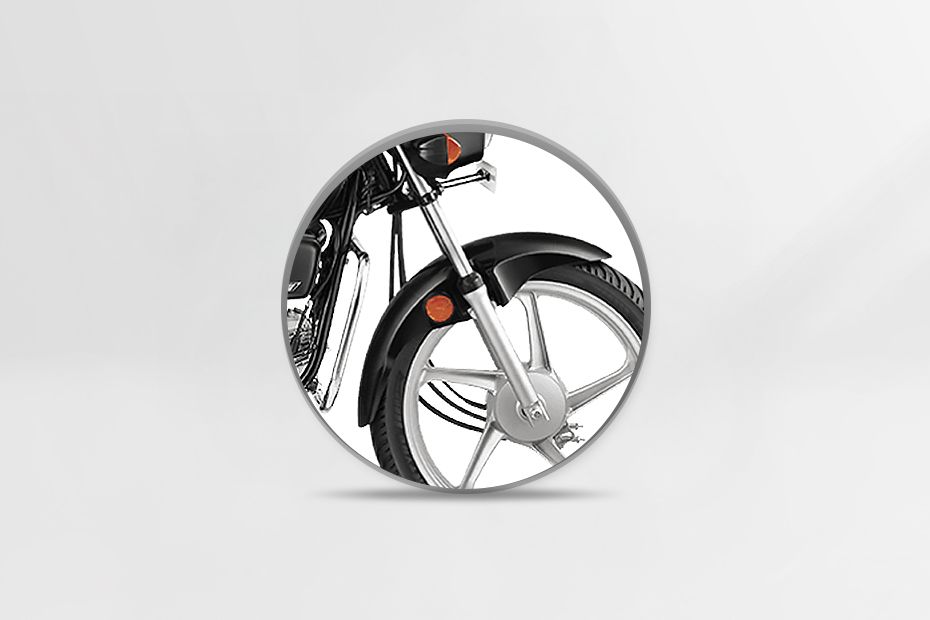 Front Suspension View of Splendor Plus