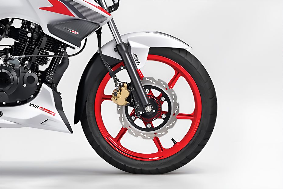 Front Tyre View of Apache RTR 160