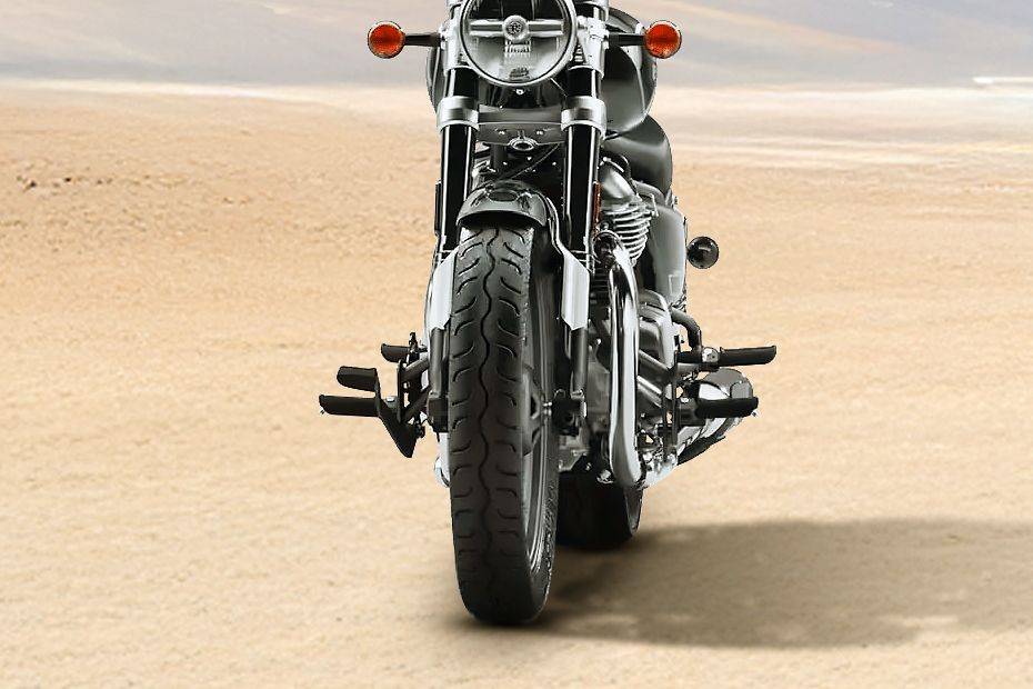 Leg Guard View of Super Meteor 650