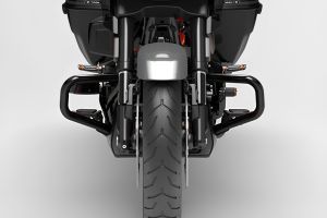 Leg Guard View of CVO Street Glide