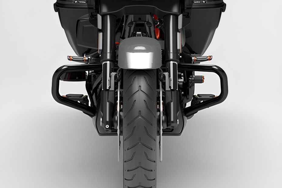Leg Guard View of CVO Street Glide