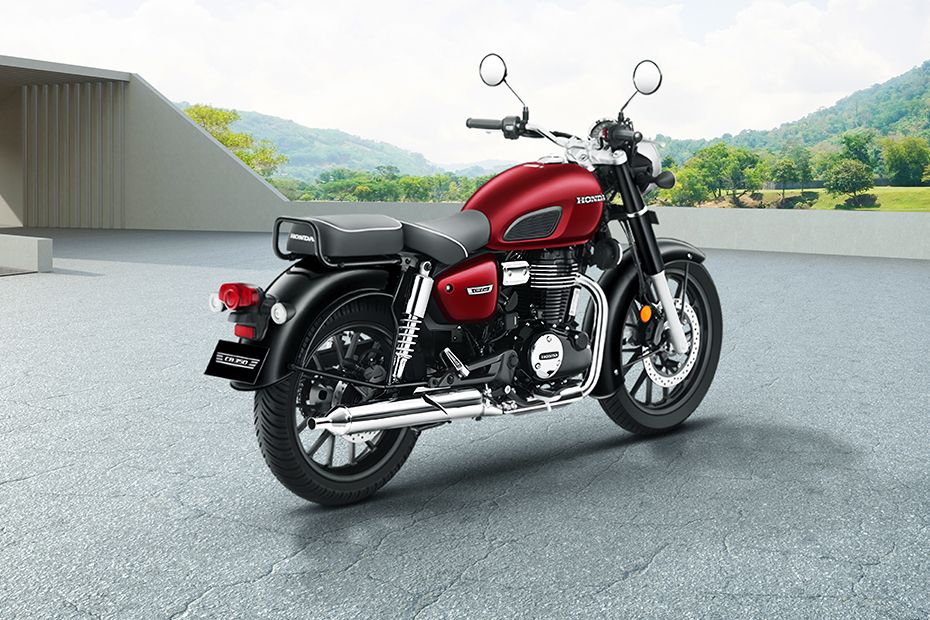 Rear Right View of CB350