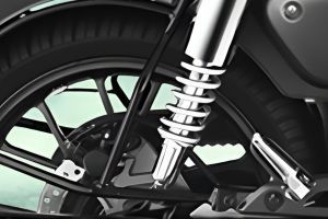 Rear Suspension View of CB350