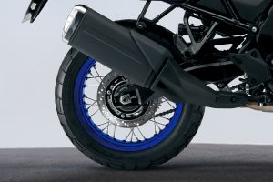 Rear Tyre View of V-Strom 800 DE