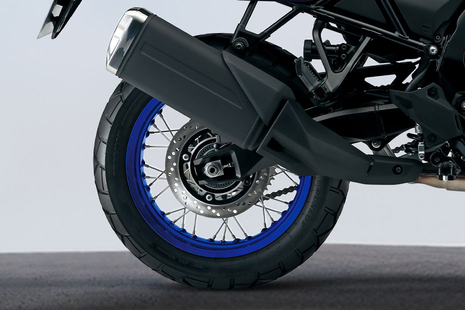 Rear Tyre View of V-Strom 800 DE