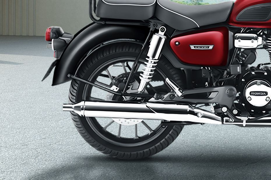 Rear Tyre View of CB350