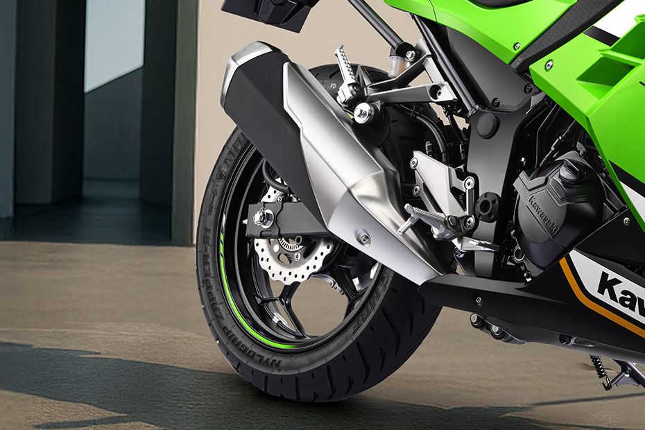 Rear Tyre View of Ninja 300