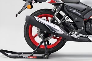 Rear Tyre View of Apache RTR 160