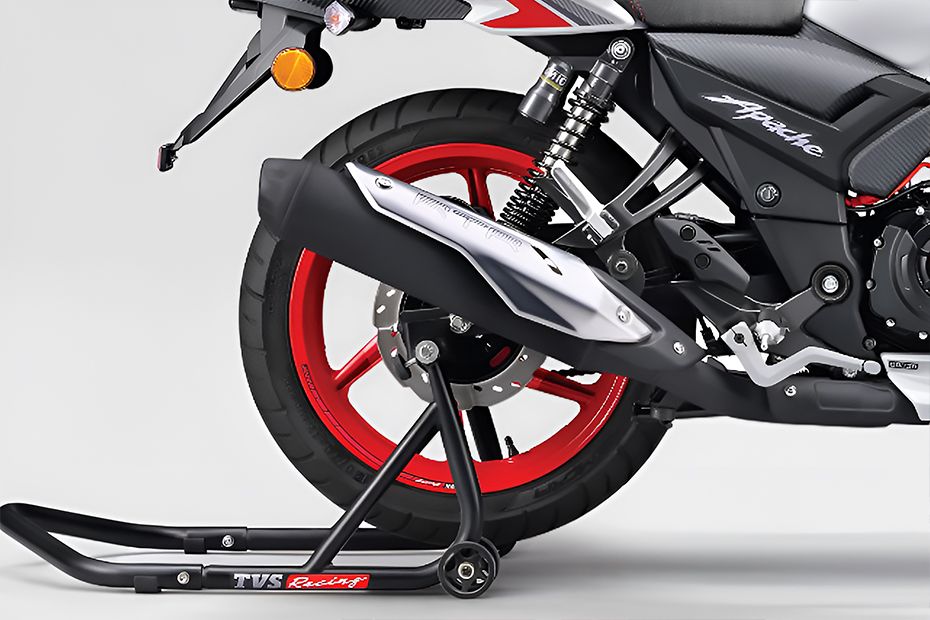 Rear Tyre View of Apache RTR 160