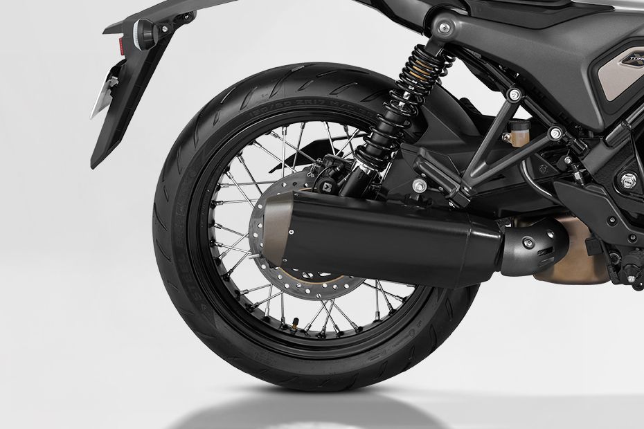 Rear Tyre View of Mavrick 440