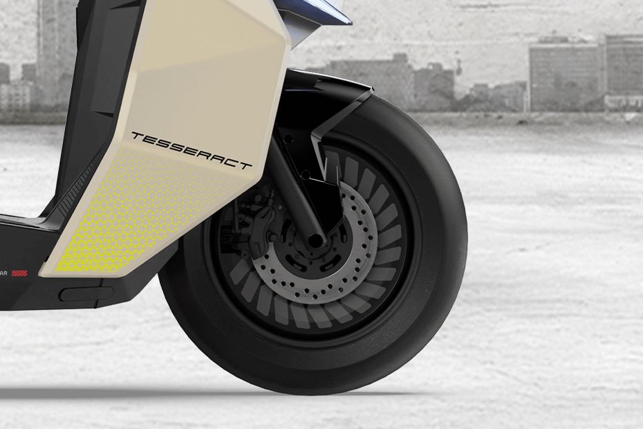 Front Tyre View of Tesseract