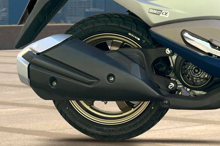 Rear Tyre View of Burgman Street