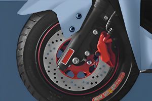 Front Brake View of Jaunty S