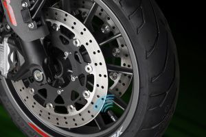 Front Brake View of TRK 502