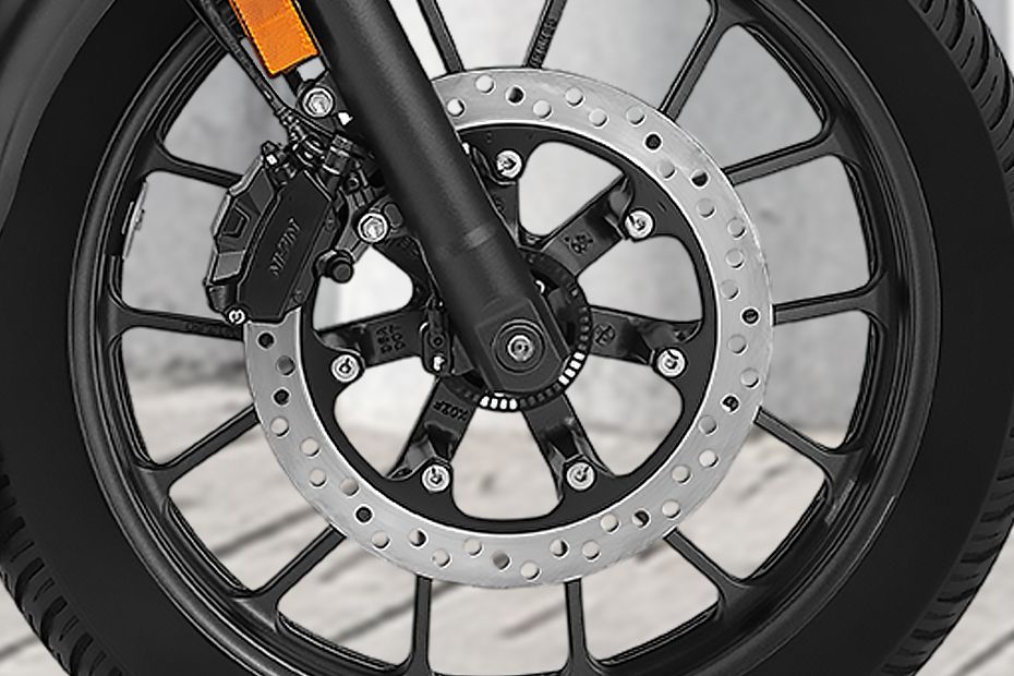 Front Brake View of Hness CB350