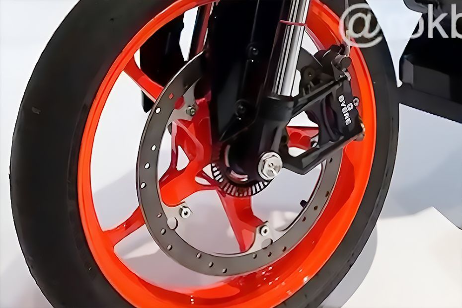 Front Brake View of E-Duke