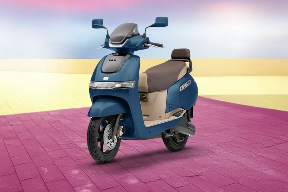 Upcoming Bikes Tvs New Electric Bike 2021 TVS IQube KWh On Road