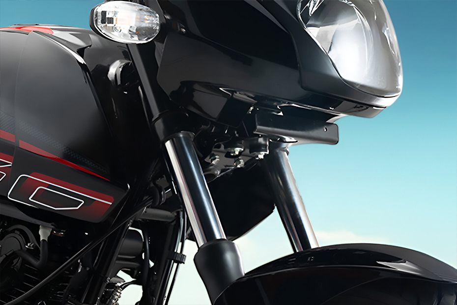 Front Suspension View of Pulsar 150